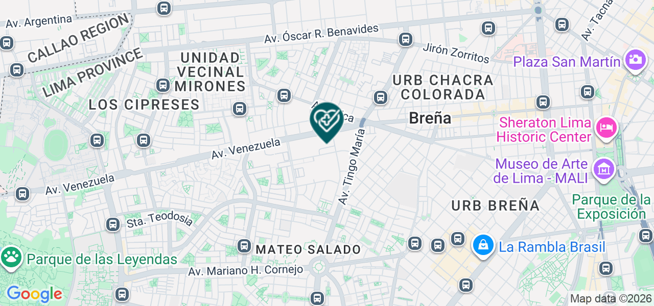 Mapa de Servimedic Mchp E.I.R.L.