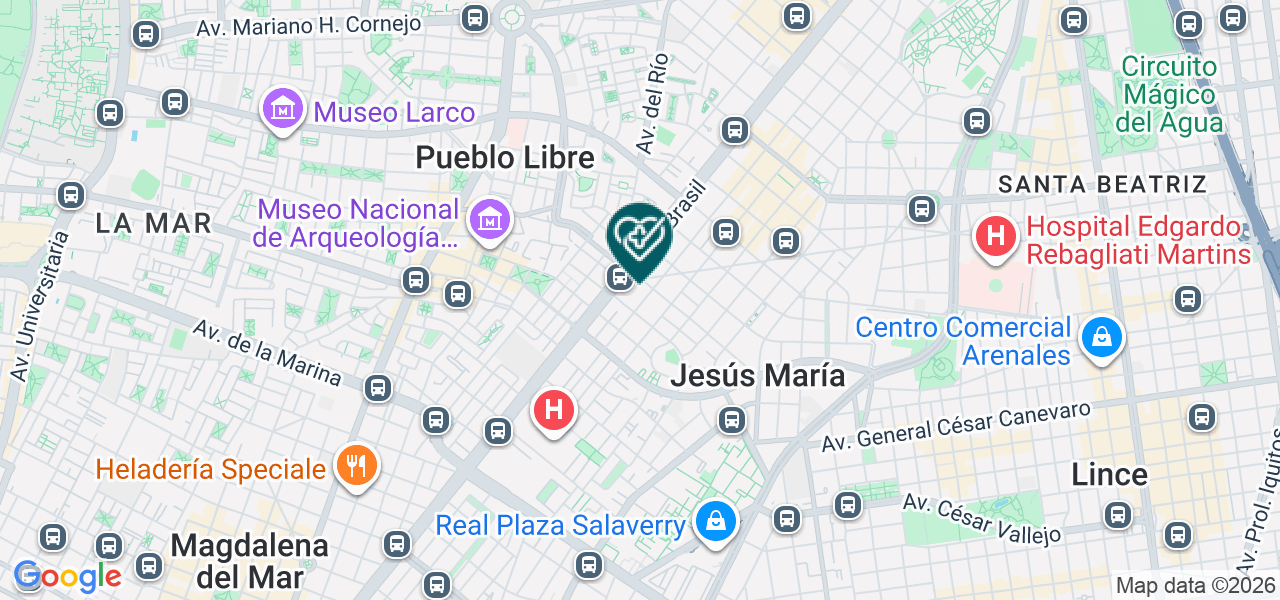 Mapa de Superate Centro de Atencion Psicologica
