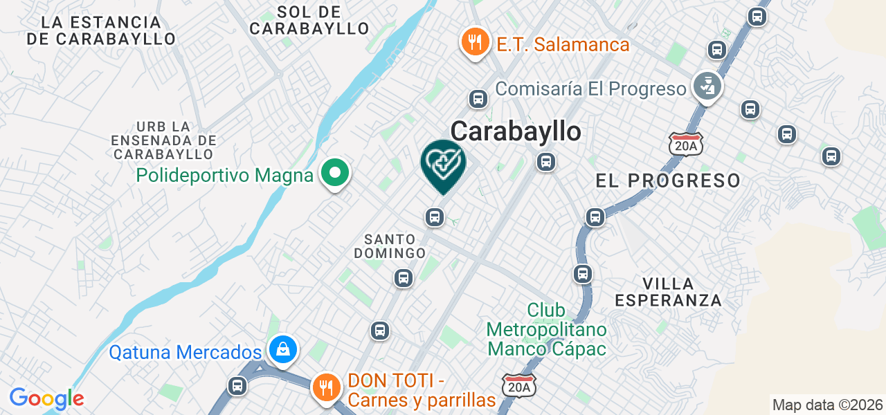 Mapa de Dental Italiano