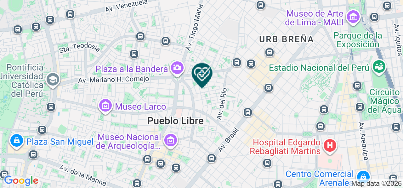 Mapa de Centro de Asesoria Educativa y Psicologica SAC