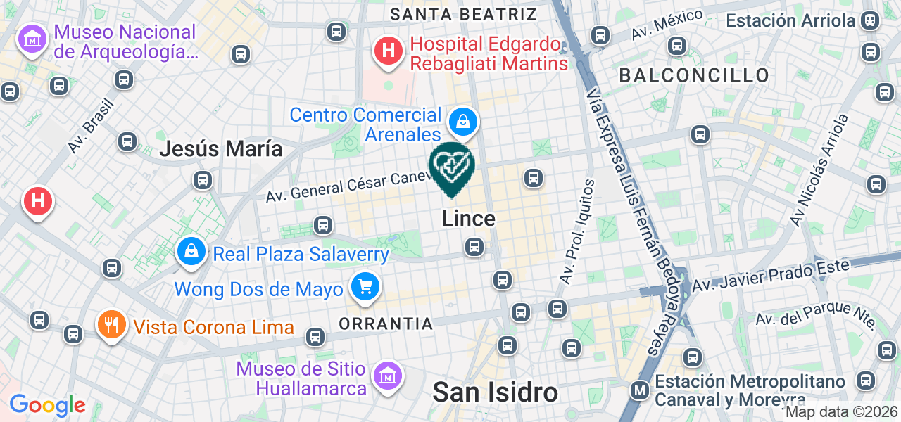 Mapa de Clinica Cosmedent