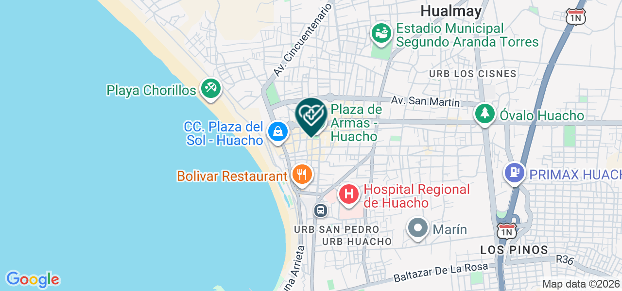 Mapa de Consultorio Gineco-obstétrico Salud Mujer