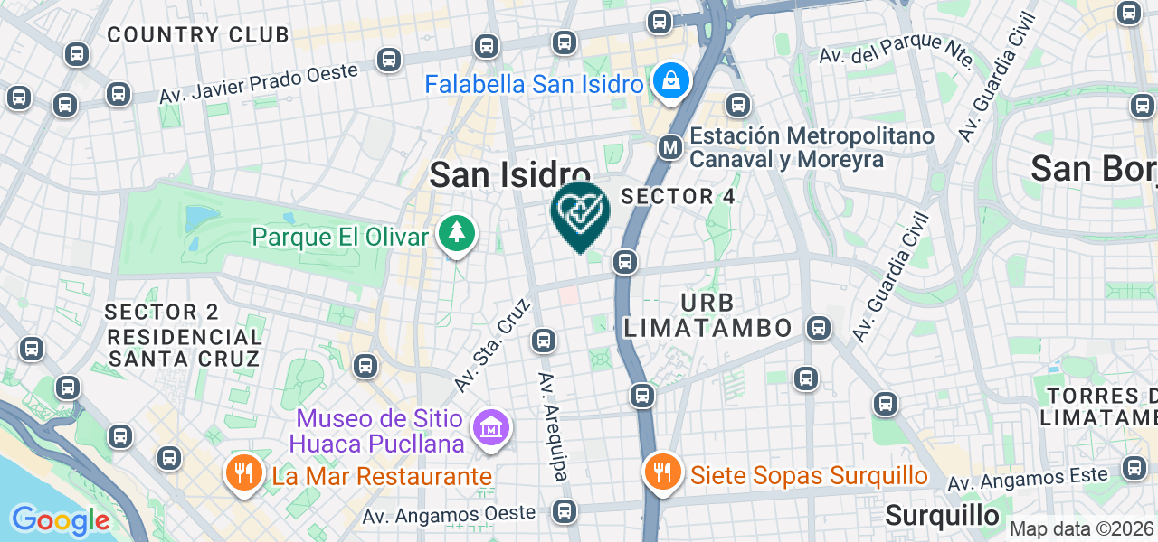 Mapa de Posito del Carpio Odontología SAC