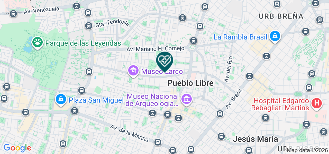 Mapa de Centro Especializado en Odontoestomatología