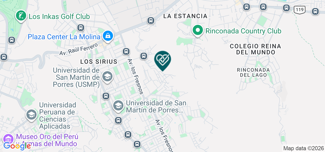 Mapa de Consultorio Dental Arhuis