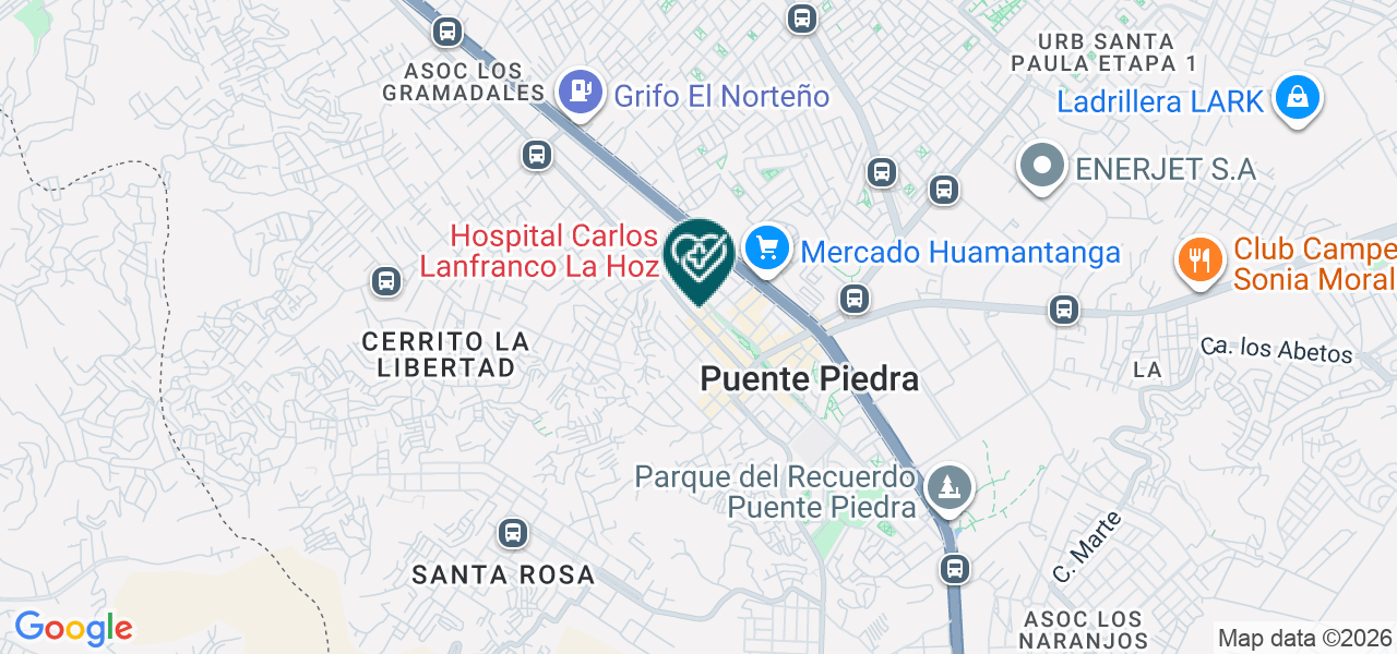 Mapa de Clinica Dental Rodriguez E.I.R.L