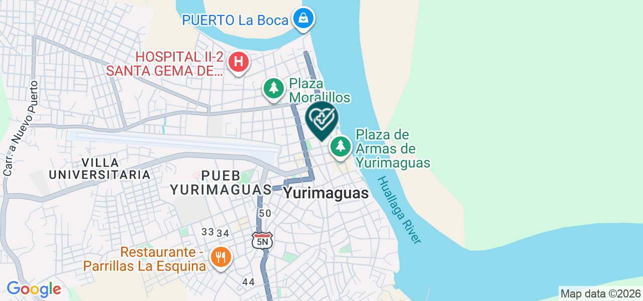 Mapa de Medicenter Yurimaguas SAC