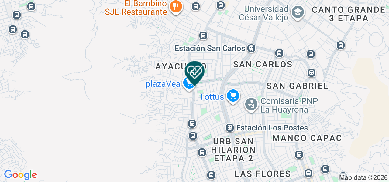 Mapa de Dental Light
