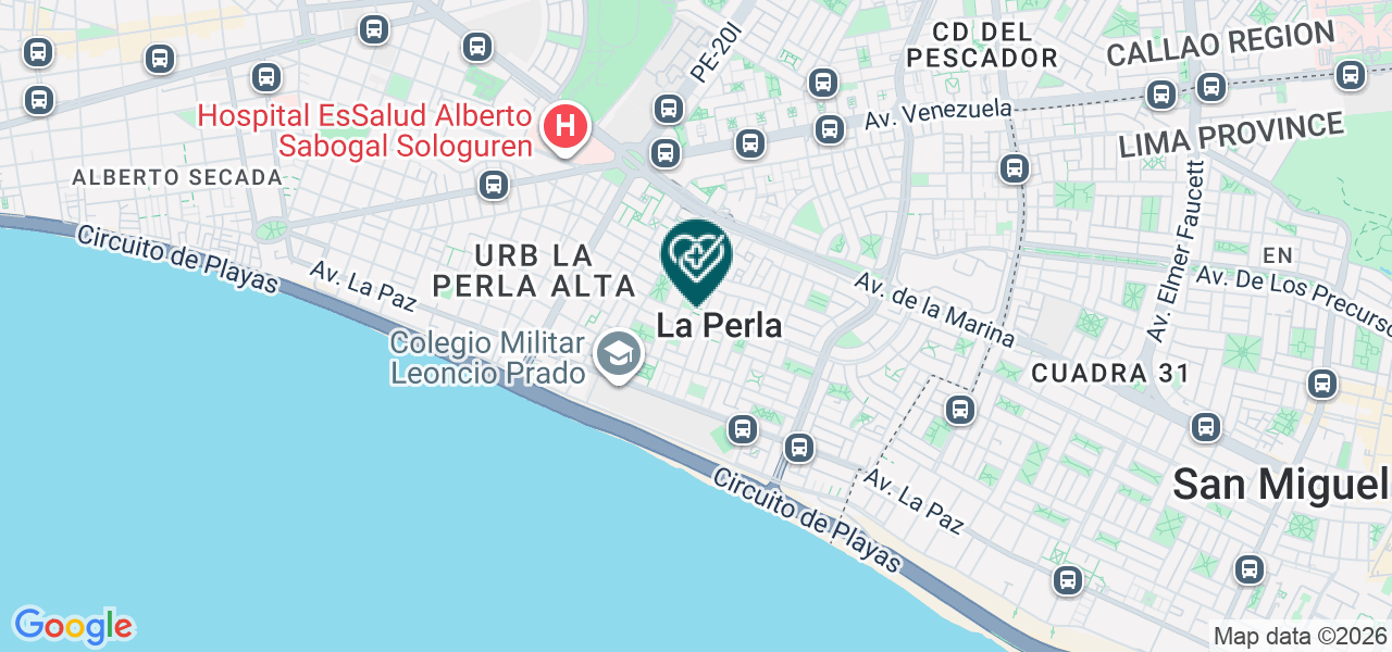 Mapa de Consultorio Dental Cadiz