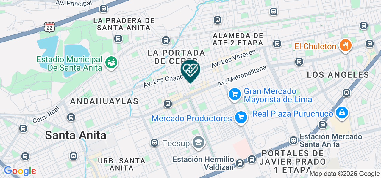 Mapa de Dental San Marcos
