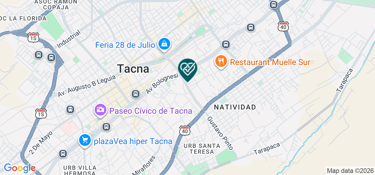 Mapa de Asociacion de Salud Integral para la Familia Asifa