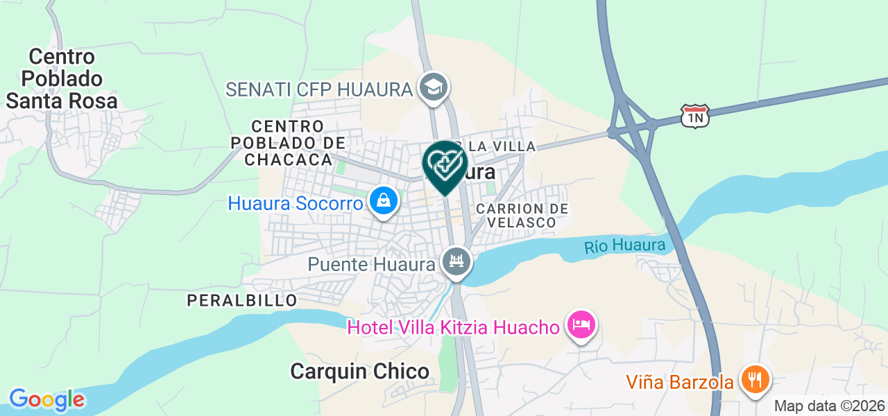 Mapa de Consultorio Dental Huaura