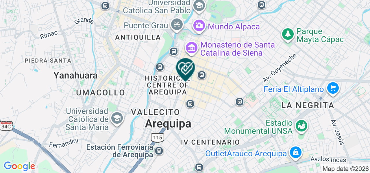 Mapa de Centro Optico Rojas de Medardo Rojas Gallegos