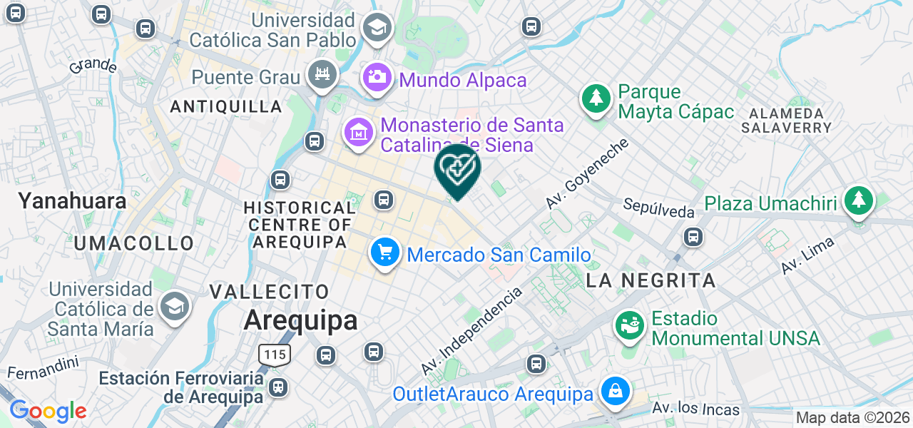 Mapa de Consultorio Odontologico Pacific Dent