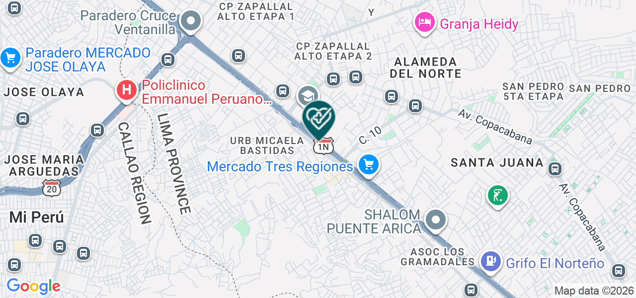 Mapa de Dent Fresh
