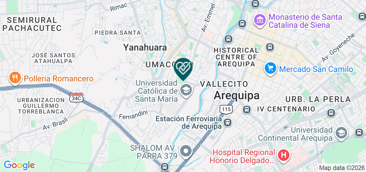 Mapa de Centro Odontologico Especializado EIRL