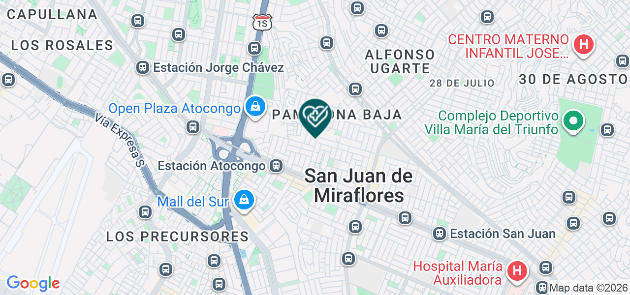 Mapa de Consultorios Medicos Virgen del Carmen