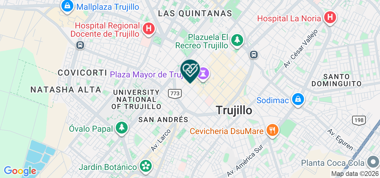 Mapa de Policlinico Señor de los Milagros