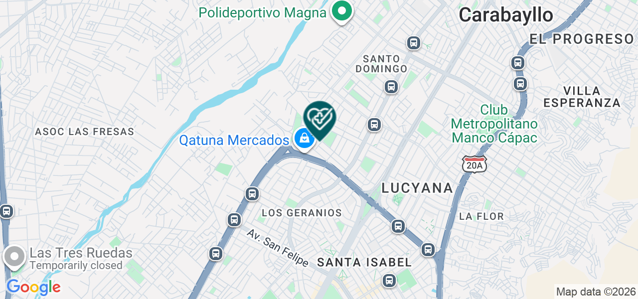 Mapa de Laboratorio de Socios en Salud Sucursal Perú