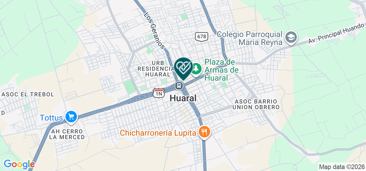 Mapa de Centro Materno "el Divino Niño