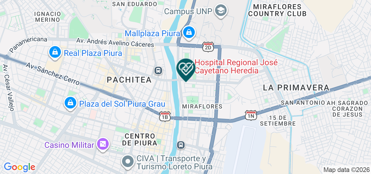 Mapa de Centro Especializado en Medicina Ocupacional los Pinos S.A.C.