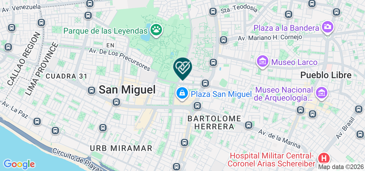 Mapa de Od3 Clinicas Odontologicas