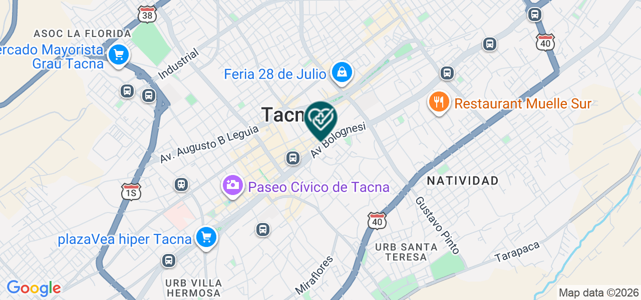 Mapa de Optica el Inka
