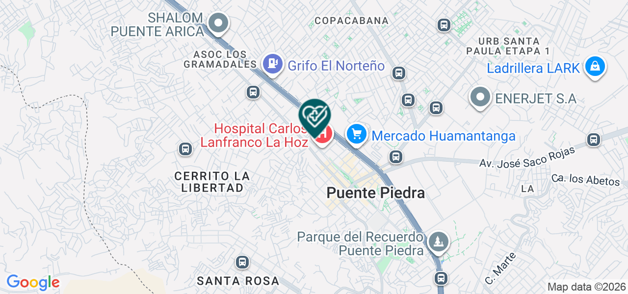Mapa de Policlinico Juan Pablo