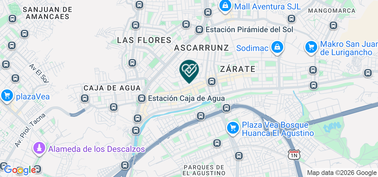 Mapa de Servicios Medicos Zea E.I.R.L.