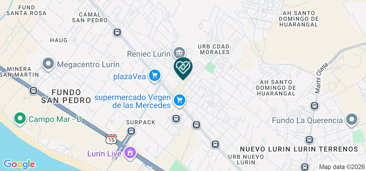 Mapa de Centro Medico Eva