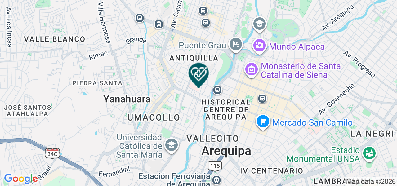 Mapa de Policlinico Nexus