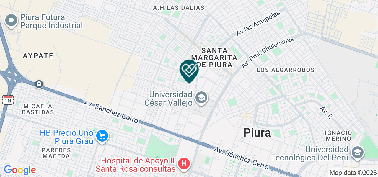 Mapa de Centro Medico Santa Lucia de los Angeles S.A.C.