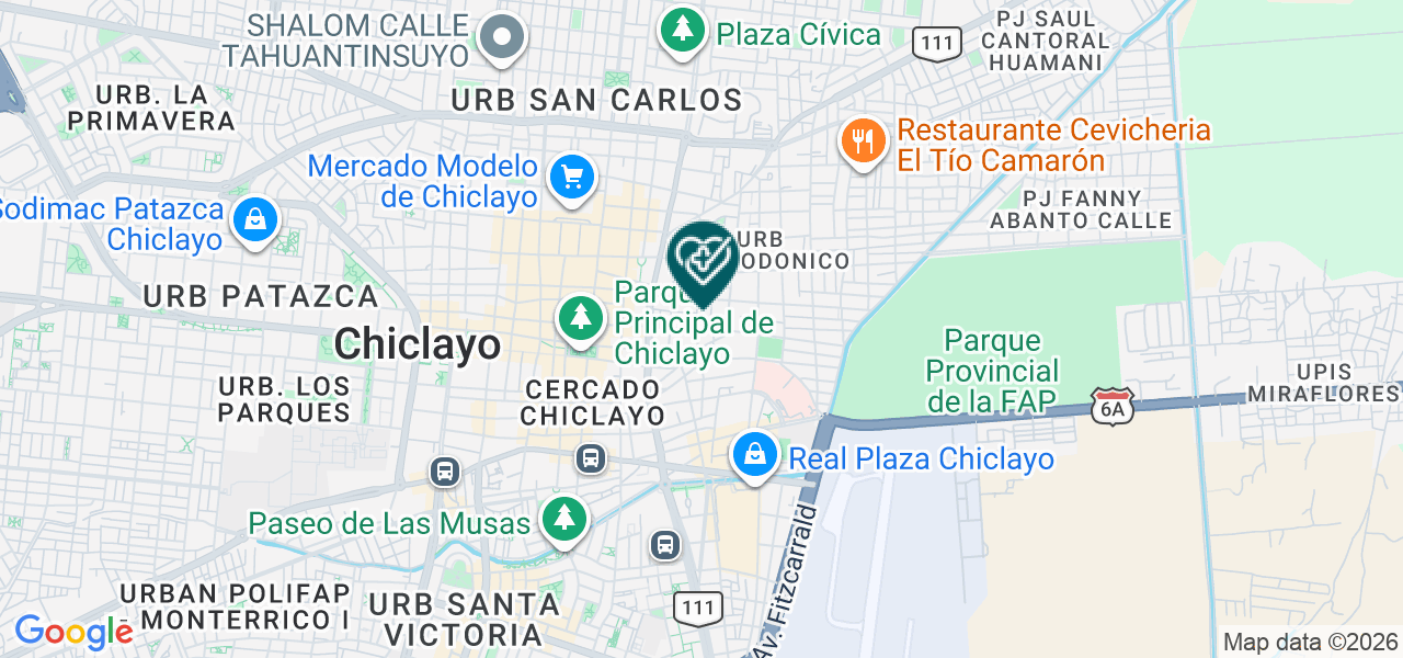 Mapa de Centro de Rehabilitación Física "mi Familia