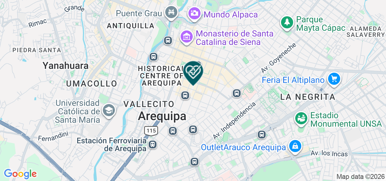 Mapa de Consultorio Medico Sanitas