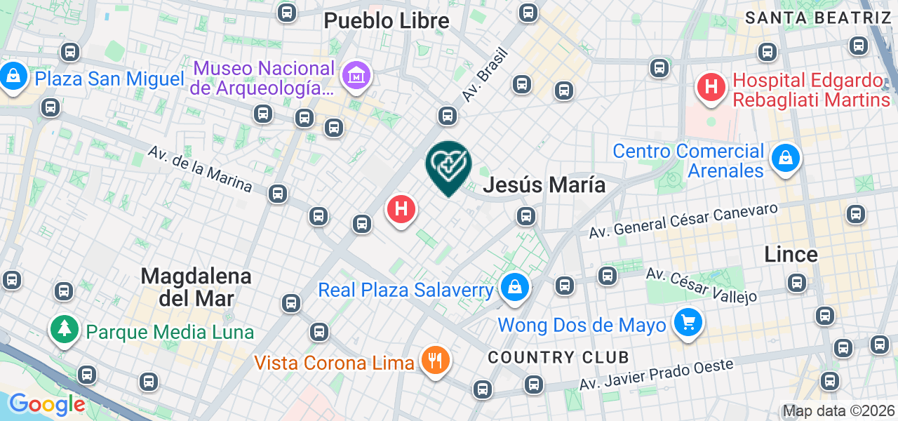 Mapa de Consultorio Médico