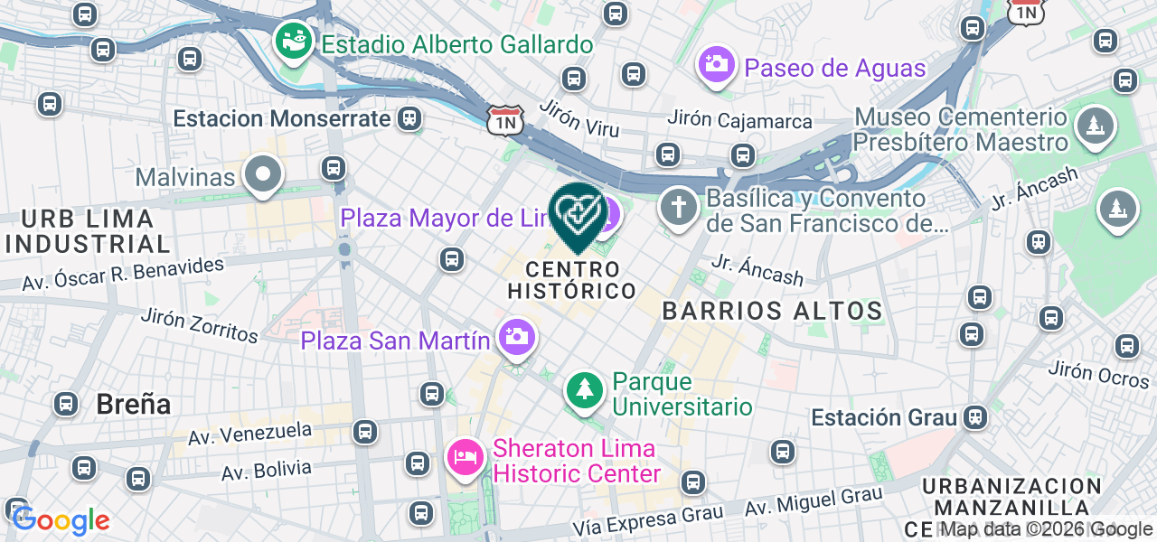 Mapa de Servicios Medicos Maria Misionera