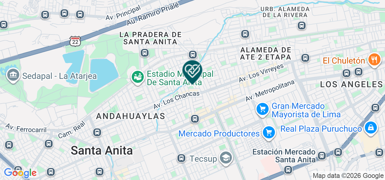 Mapa de Dental San Jose Obrero