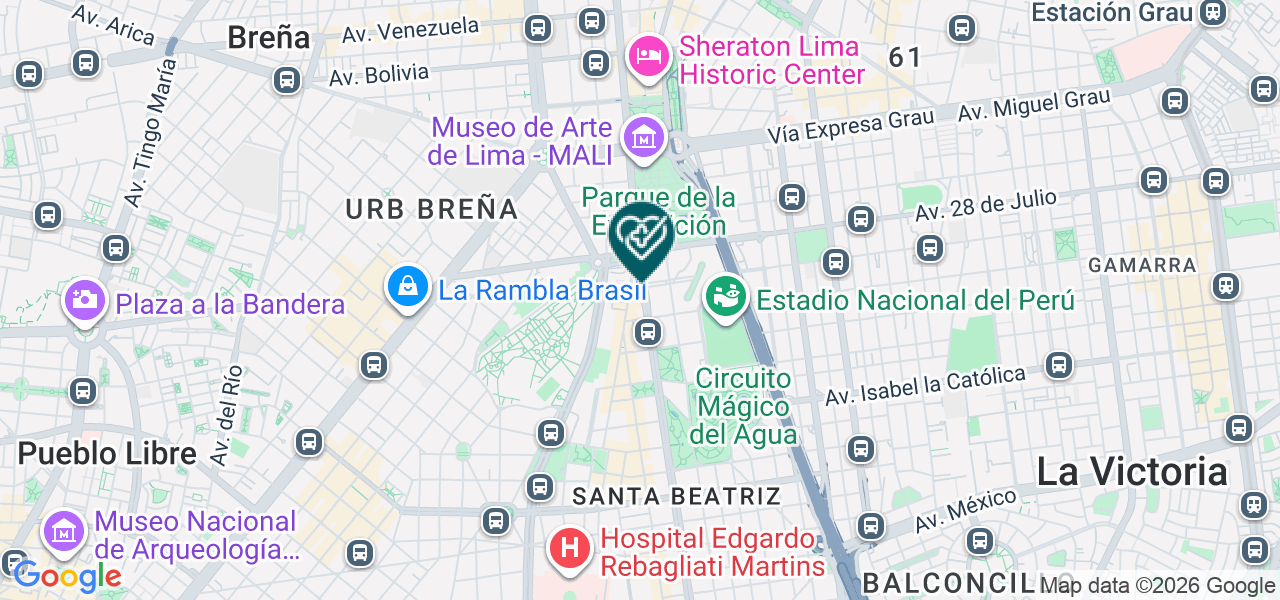 Mapa de Boston Centro de Diagnostico
