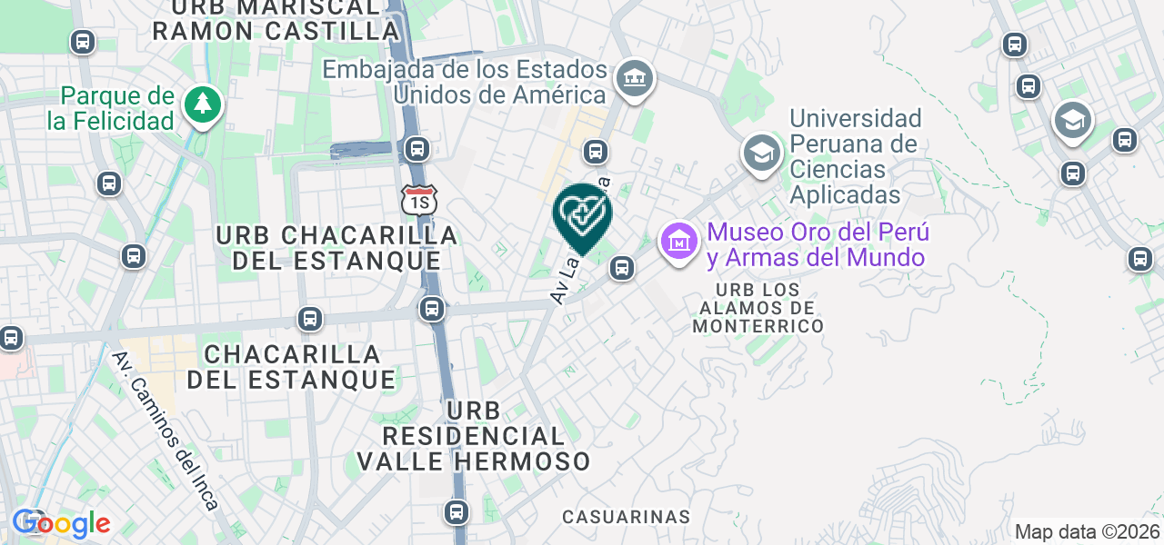 Mapa de Fuzion Medica