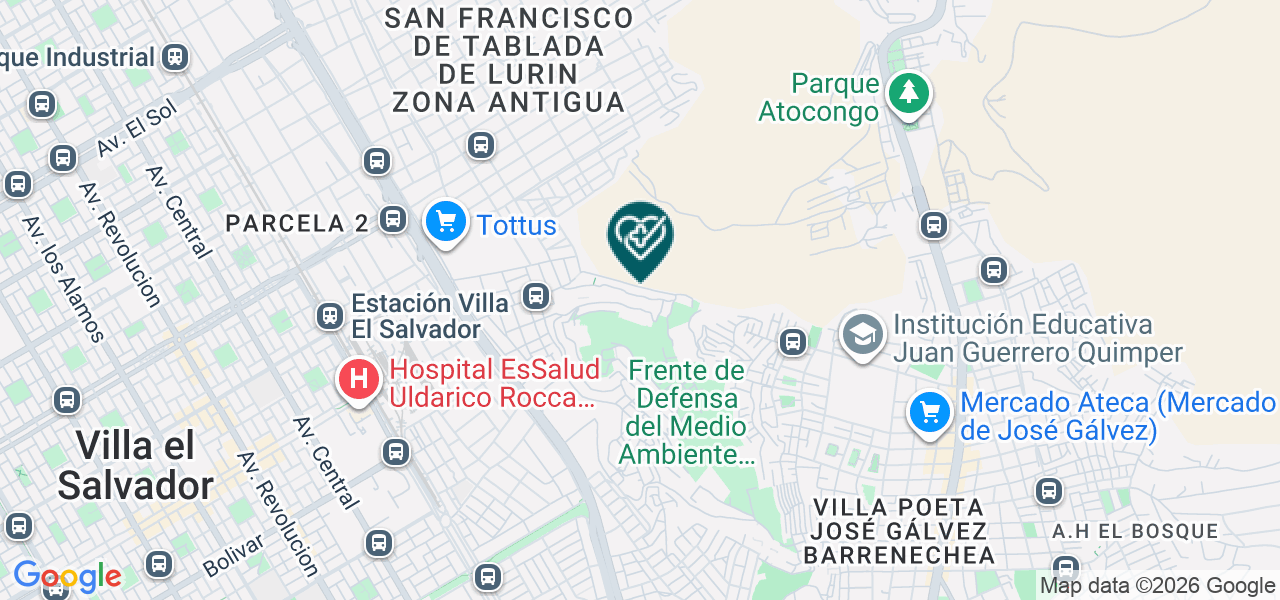 Mapa de Consultorio Medico "jampi Wasi de Tablada de Lurin