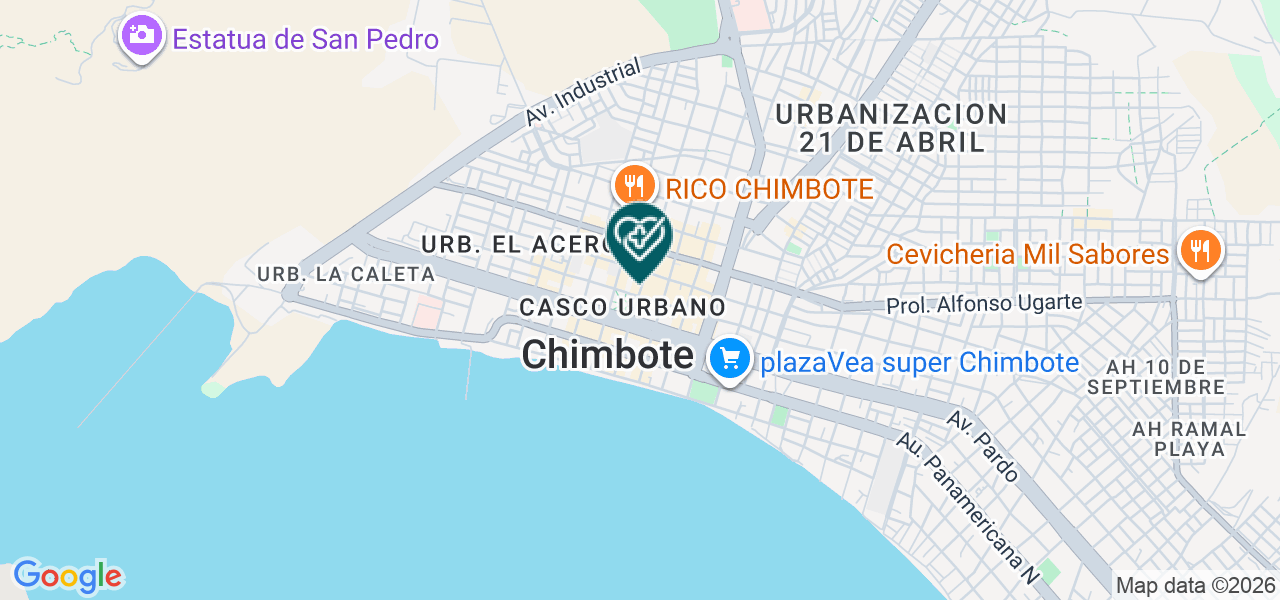 Mapa de Clinica Juan Pablo Ii