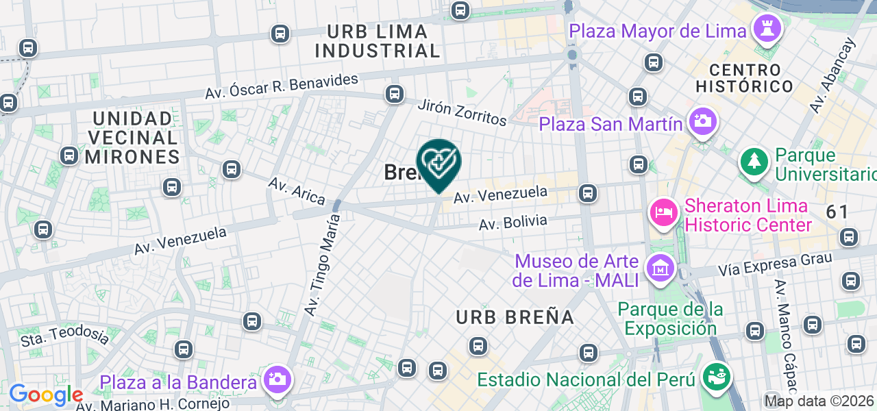 Mapa de Drogueria Laboratorio Baxley Group S.A.C.