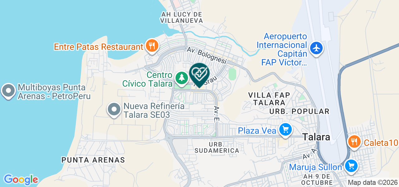 Mapa de Servicios Odontologicos Sathya E.I.R.L