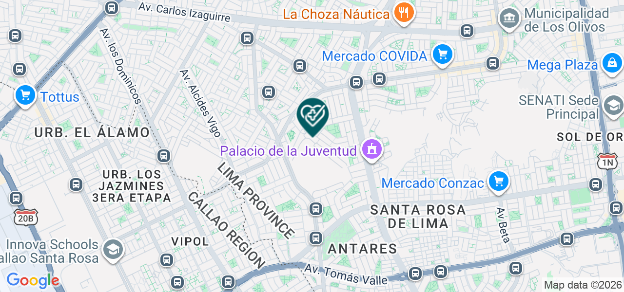 Mapa de Clinica de Hemodialisis la Paz EIRL