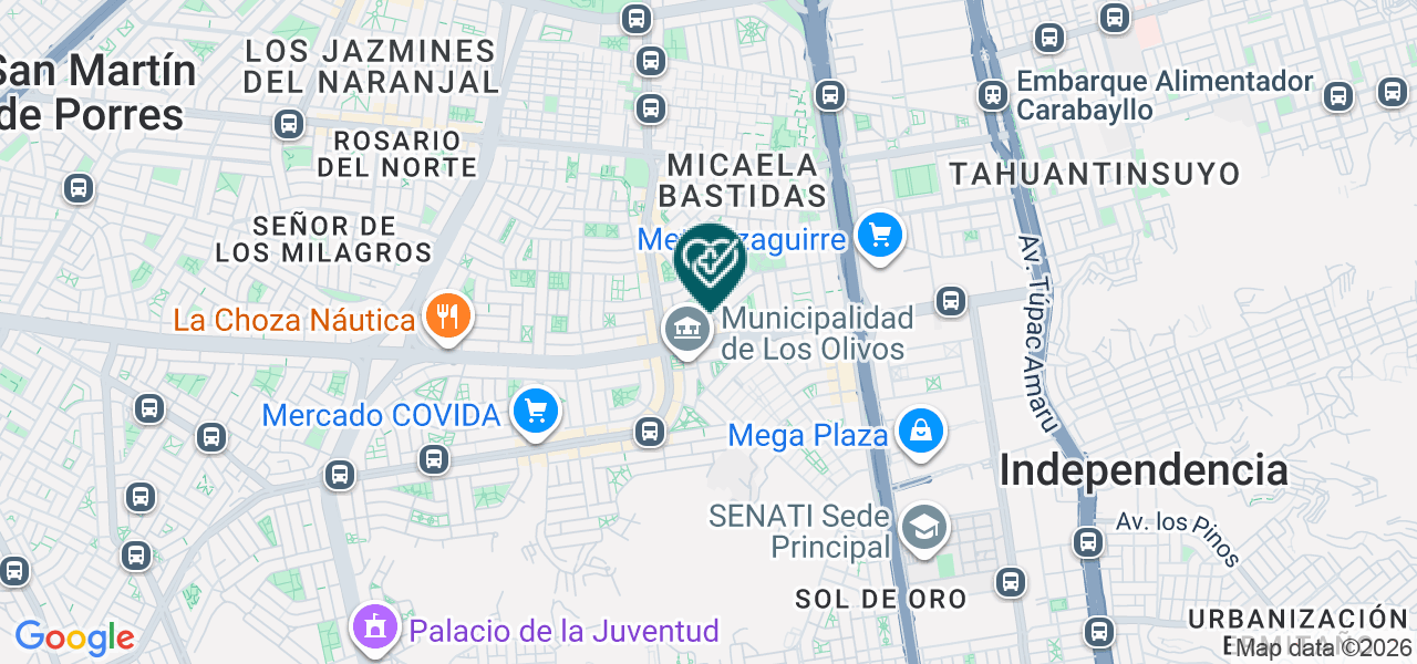 Mapa de Clinica de Reumatismo Hinojosa S.A.C.