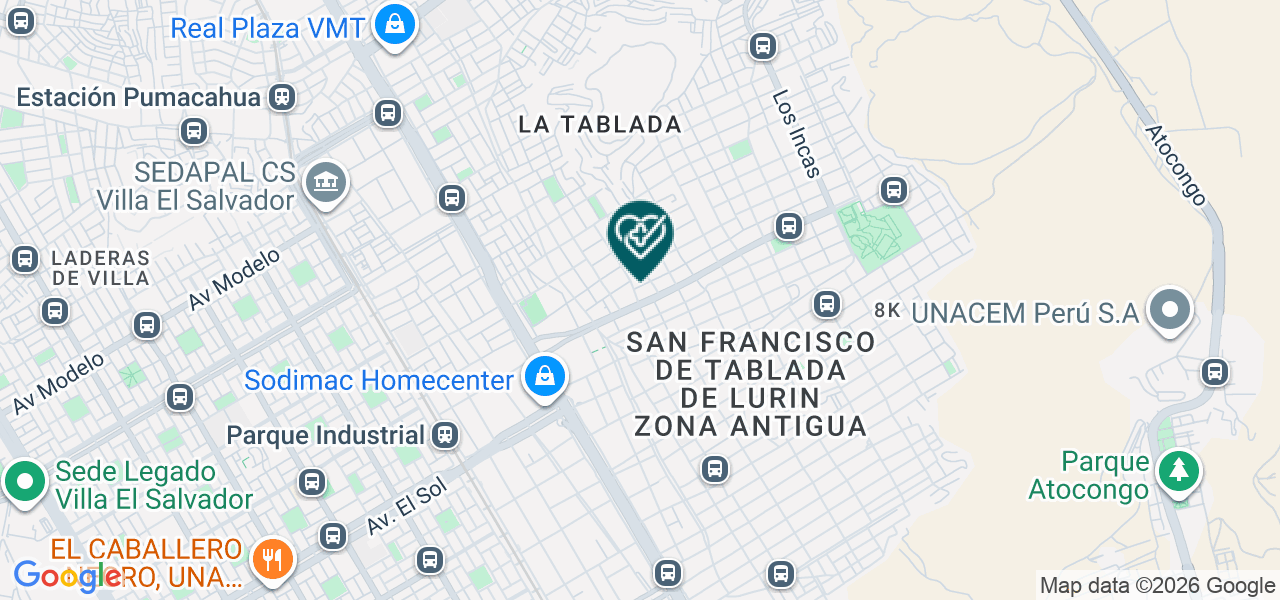 Mapa de Creadent