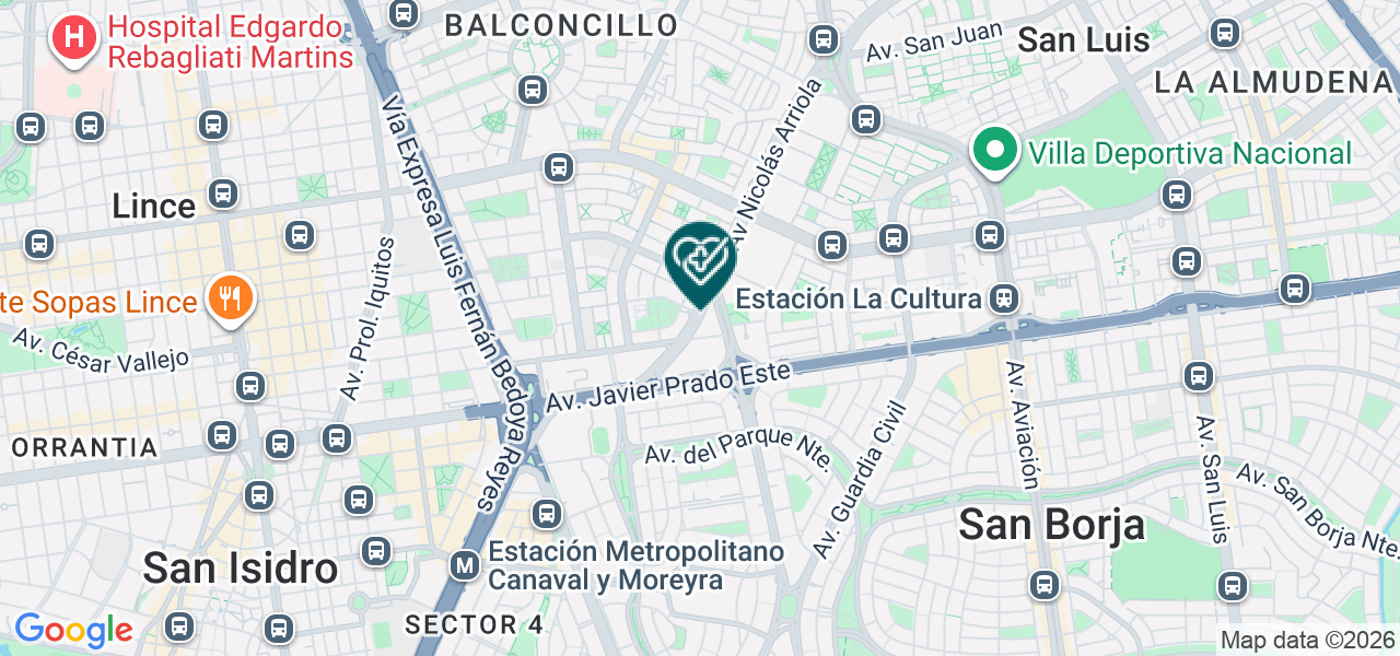 Mapa de Servicios Especializados en Medicina Integral S.A.C.