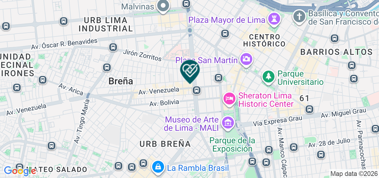 Mapa de Centro Especializado de Diagnostico Paolsa