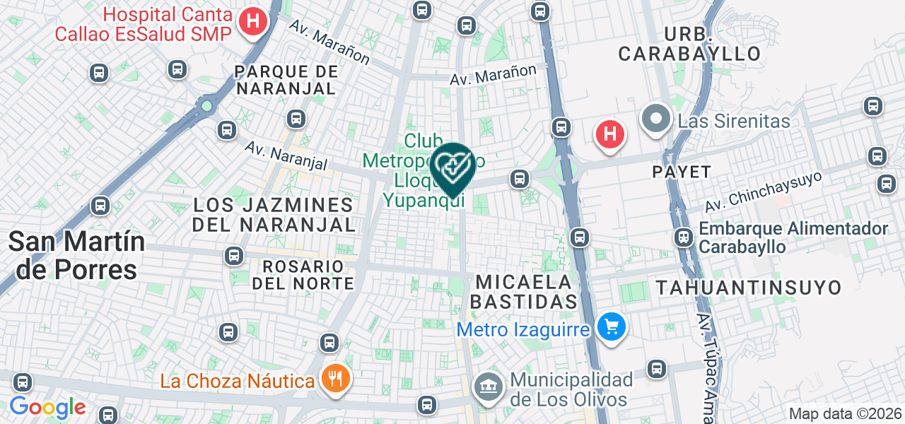 Mapa de Consultorio San Carlos