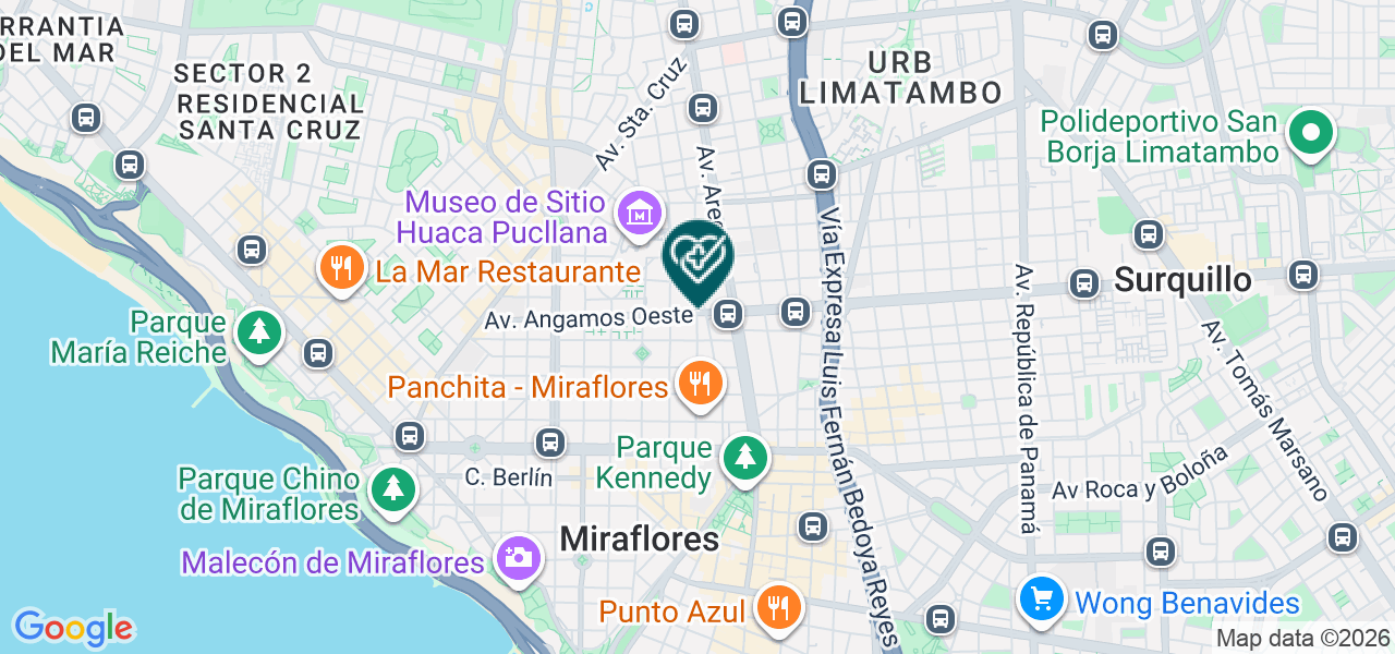 Mapa de Consultorios Odontologicos Diaz del Olmo Puccio